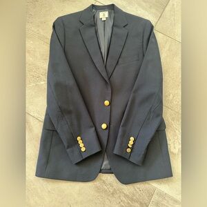 Lands End Navy Blazer with Gold Buttons